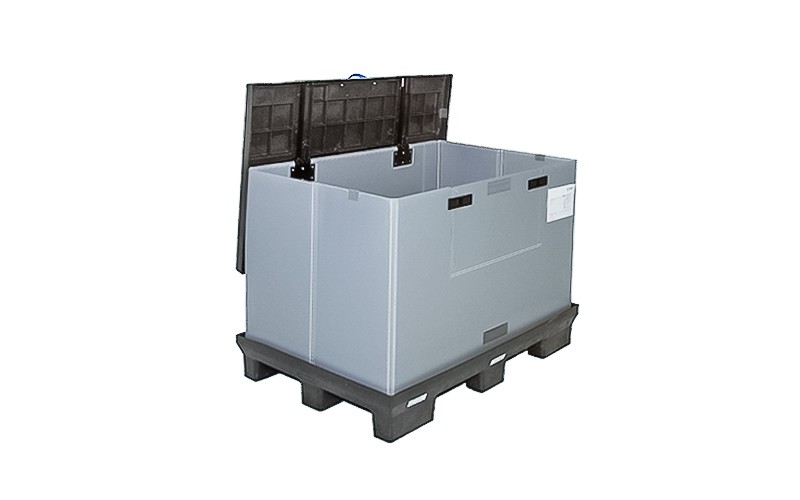 Smartbox L - Palettenbox aus Kunststoff - faltbar